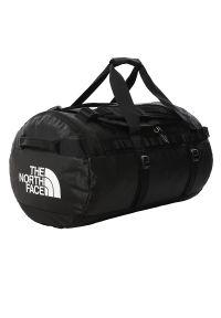 Torba The North Face Base Camp Duffel M 0A52SAKY41 - czarna. Kolor: czarny. Materiał: nylon. Wzór: paski