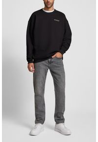 Guess - GUESS Czarna bluza męska Emis Cn, Rozmiar XXL. Kolor: czarny. Materiał: poliester, bawełna, materiał. Długość rękawa: długi rękaw. Długość: długie. Styl: klasyczny #5