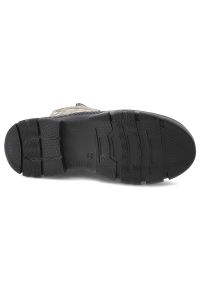 Khaki Botki Artiker Wygodne Obuwie Damskie. Okazja: na co dzień. Zapięcie: sznurówki. Kolor: zielony. Materiał: skóra. Styl: casual, elegancki #4
