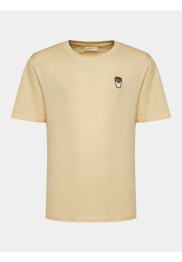outhorn - Outhorn T-Shirt OTHAW23TTSHM0854 Żółty Regular Fit. Kolor: żółty. Materiał: bawełna