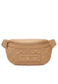 Love Moschino - LOVE MOSCHINO Saszetka nerka JC4003PP0NLA0104 Beżowy. Kolor: beżowy. Materiał: skóra