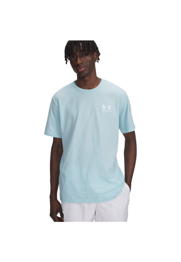 Koszulka męska Under Armour Sportstyle Left Chest Ss. Kolor: niebieski. Sport: fitness