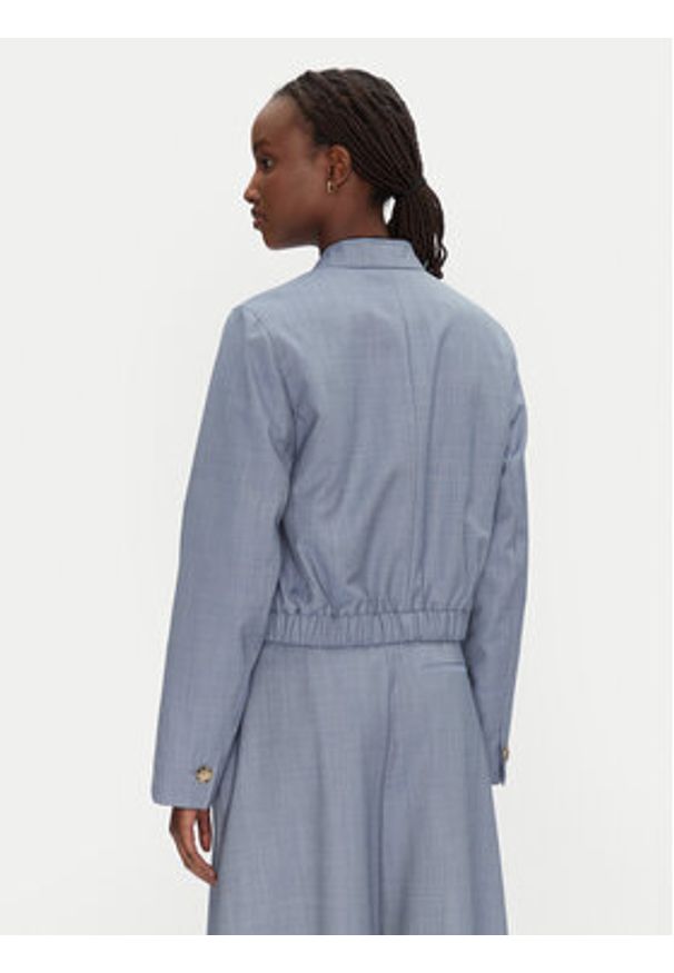 BOSS Kurtka bomber Jetosal 50545706 Niebieski Regular Fit. Kolor: niebieski. Materiał: wełna