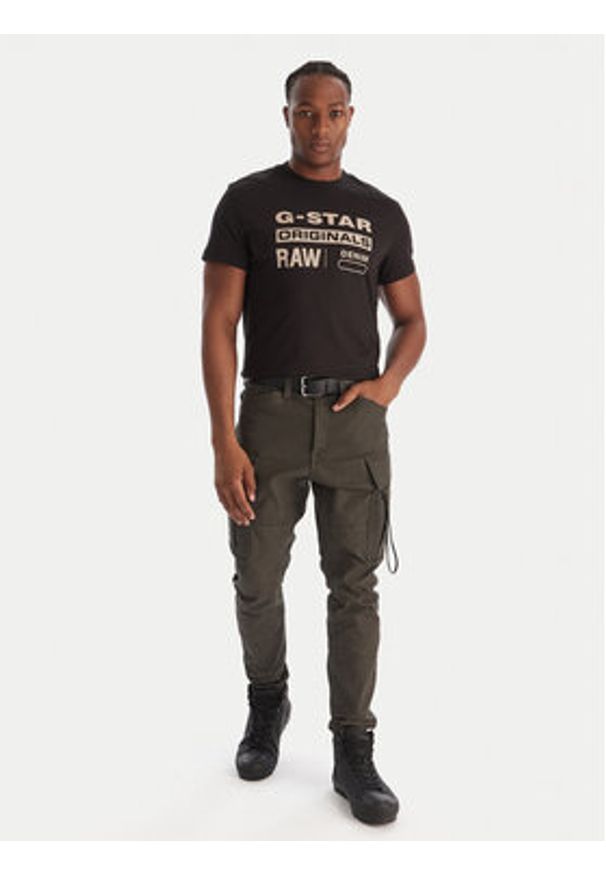 G-Star RAW - G-Star Raw T-Shirt Originals D25969-C506 1214 Czarny Regular Fit. Kolor: czarny. Materiał: bawełna