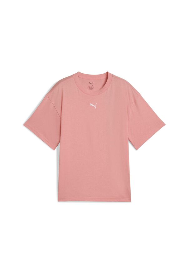 Puma - Młodzieżowa koszulka Essentials Boxy PUMA Pink Fruit. Kolor: różowy