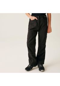 Regatta - Softshell Dziecięce spodnie turystyczne. Kolor: czarny. Materiał: softshell. Sezon: lato. Sport: turystyka piesza #1