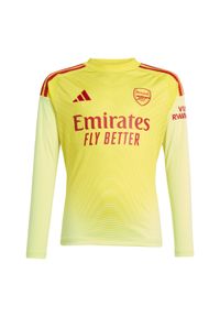 Adidas - Kurtka bramkarska z długim rękawem dla dzieci Arsenal 2025/26. Kolor: żółty. Długość rękawa: długi rękaw. Długość: długie. Sport: piłka nożna #1