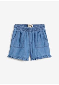 bonprix - Szorty dżinsowe z miękkiej bawełny. Kolor: niebieski. Sezon: lato #1