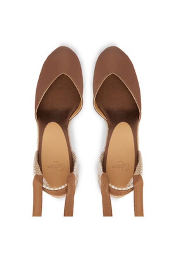 Castañer Espadryle Betina C/8ED/269 25698 Brązowy. Kolor: brązowy. Materiał: skóra, zamsz