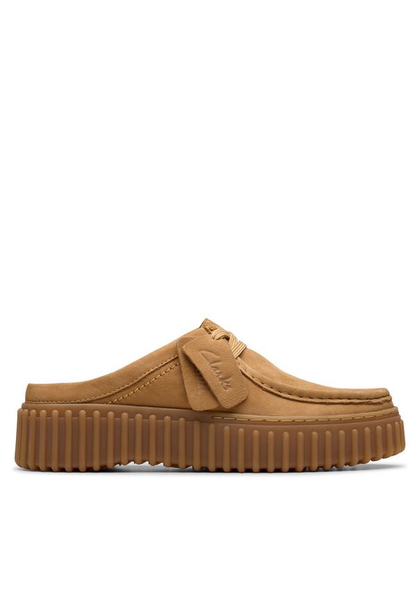 Klapki Clarks. Kolor: brązowy