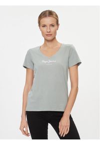 Pepe Jeans T-Shirt Wendy PL505482 Zielony Regular Fit. Kolor: zielony. Materiał: bawełna