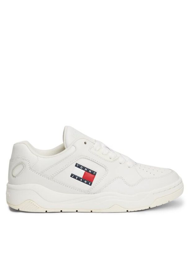 Tommy Jeans Sneakersy Tjw New Basket Sneaker Lc EN0EN02524 Écru. Materiał: skóra