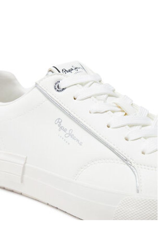 Pepe Jeans Sneakersy PLS31580 Biały. Kolor: biały. Materiał: skóra