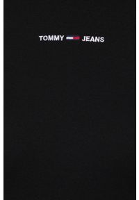 Tommy Jeans Sukienka kolor czarny mini prosta. Okazja: na co dzień. Kolor: czarny. Materiał: dzianina. Długość rękawa: długi rękaw. Typ sukienki: proste. Styl: casual. Długość: mini #4