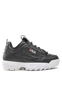 Fila Sneakersy Disruptor Teens FFT0029.80010 Czarny. Kolor: czarny. Materiał: skóra