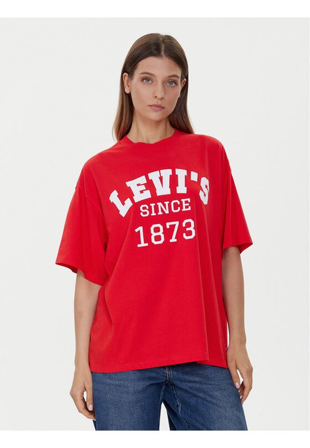 Levi's® T-Shirt Graphic 000G4-0022 Czerwony Relaxed Fit. Kolor: czerwony. Materiał: bawełna