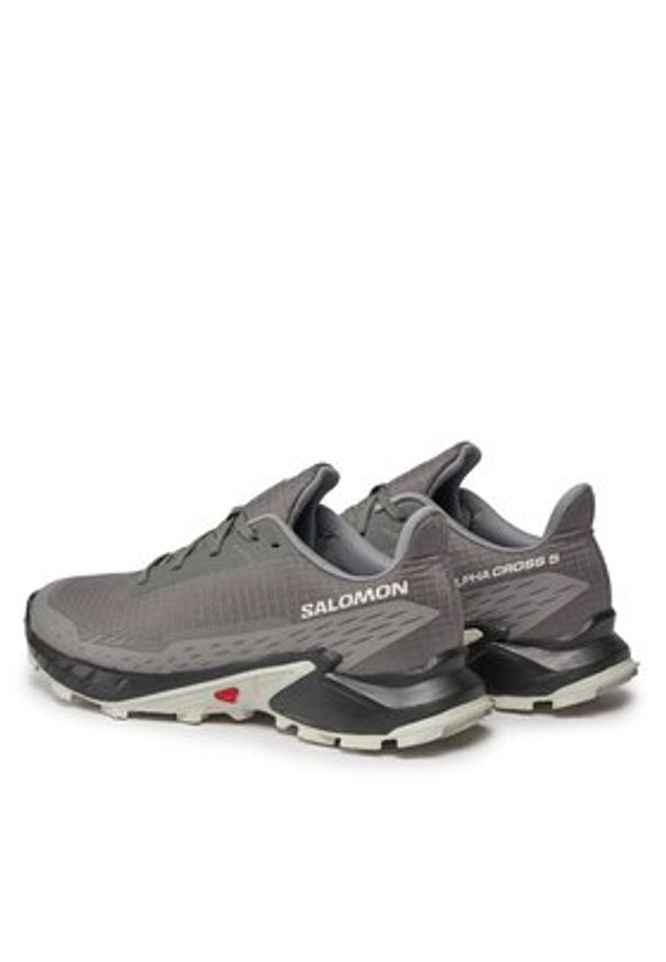 salomon - Salomon Buty do biegania Alphacross 5 473133 29 W0 Szary. Kolor: szary. Materiał: materiał
