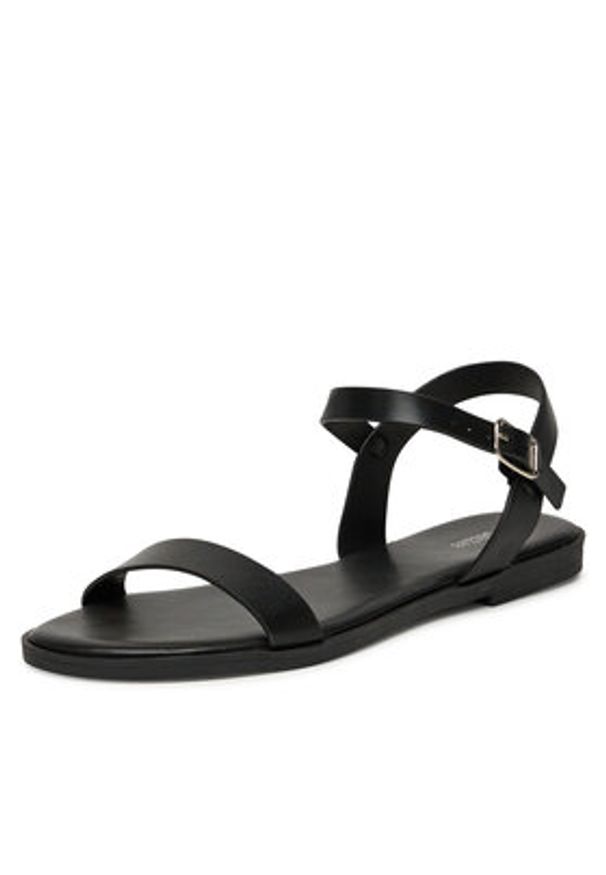 DeeZee Sandały MT3150-25S07 Czarny. Kolor: czarny. Materiał: skóra