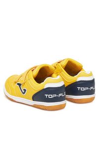 Joma Buty do piłki nożnej Top Flex Jr 2528 TPJS2528INV Żółty. Kolor: żółty. Materiał: skóra #7