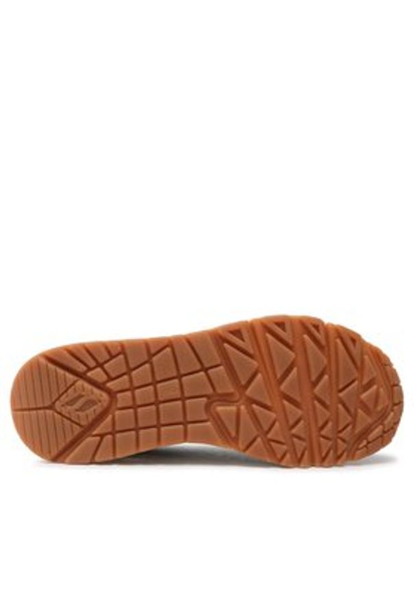 skechers - Skechers Sneakersy Uno Shimmer Away 155196/OLV Khaki. Kolor: brązowy. Materiał: skóra