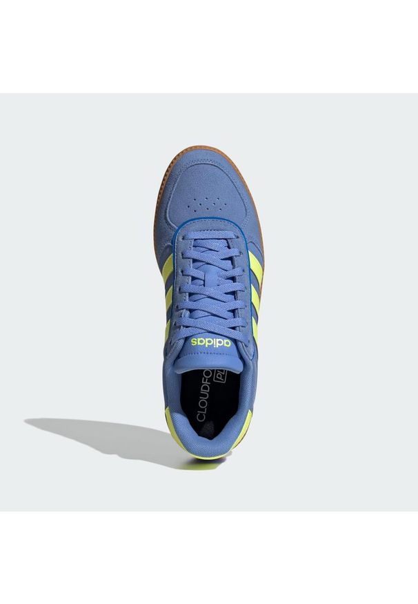 Adidas - Buty Breaknet Sleek. Kolor: żółty, zielony, niebieski, wielokolorowy, brązowy. Wzór: gładki. Styl: klasyczny, sportowy