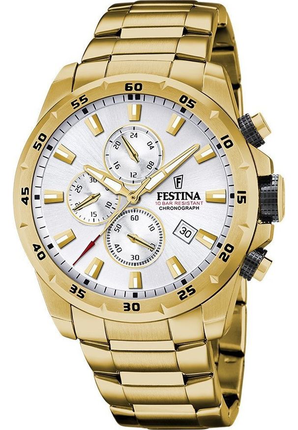 Zegarek Festina Zegarek męski Festina F20541-1 złoty. Kolor: złoty