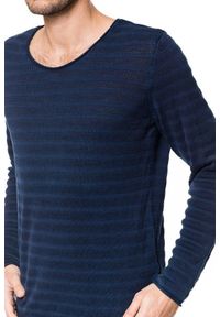 Tom Tailor - MĘSKI SWETER TOM TAILOR INDIGO SWEATER 3019542.00.12 COL. 6889. Kolor: szary. Styl: elegancki #4