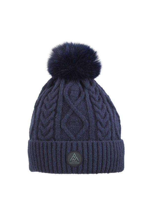 PEAK MOUNTAIN - Czapka Peak Mountain Montchat. Kolor: niebieski. Sezon: zima. Styl: sportowy