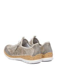 Rieker Półbuty N42K6-40 Szary. Kolor: szary. Materiał: materiał #8