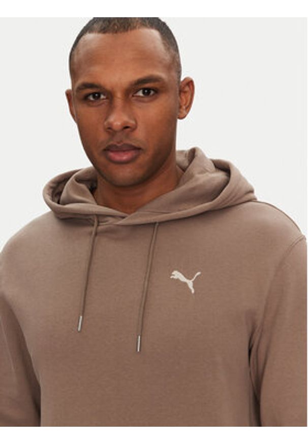 Puma Bluza Ess 629647 Brązowy Regular Fit. Kolor: brązowy. Materiał: bawełna