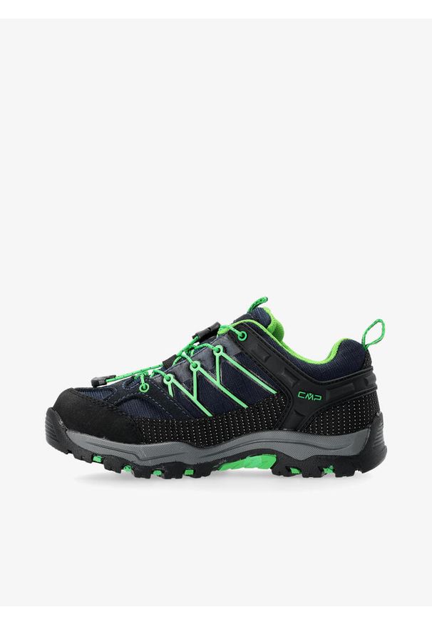 Buty turystyczne dziecięce CMP Rigel Low Trekking Shoe WP. Kolor: wielokolorowy, czarny, zielony. Sport: turystyka piesza