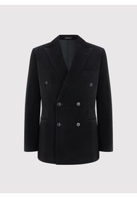 Pako Lorente - PAKO LORENTE – Czarna dwurzędowa marynarka męska. Okazja: na karnawał. Kolor: czarny. Materiał: poliester, bawełna #10