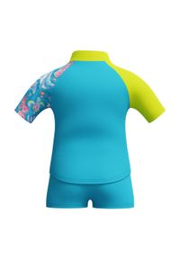 Strój kąpielowy dwuczęściowy dla chłopców Speedo Digital Rash Top Set. Kolor: niebieski