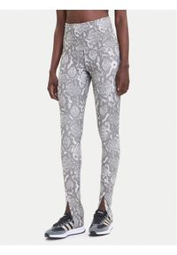 Adidas by Stella McCartney - adidas by Stella McCartney Legginsy Training Rolltop Splitcuff JM8477 Beżowy Slim Fit. Kolor: beżowy. Materiał: syntetyk