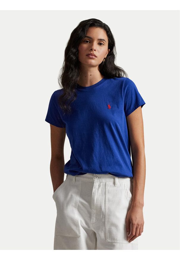Polo Ralph Lauren T-Shirt 211B14605007 Niebieski Classic Fit. Typ kołnierza: polo. Kolor: niebieski. Materiał: bawełna