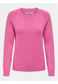 only - ONLY Sweter Rica 15204279 Różowy Regular Fit. Kolor: różowy. Materiał: syntetyk #7
