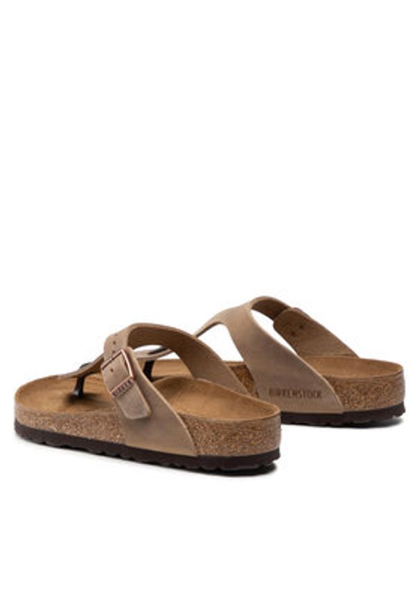 Birkenstock Japonki Gizeh Bs 0943811 Brązowy. Kolor: brązowy. Materiał: skóra, nubuk