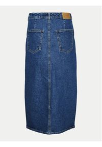 Vero Moda Curve Spódnica jeansowa Veri 10308406 Niebieski Regular Fit. Kolor: niebieski. Materiał: bawełna #2