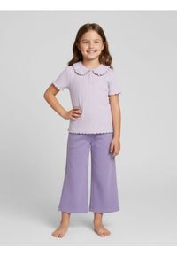 Sinsay - Bawełniana bluzka z kołnierzykiem - niebieski. Kolor: niebieski. Materiał: bawełna