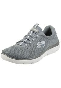 skechers - Buty sportowe Sneakersy męskie, Summits. Zapięcie: bez zapięcia. Kolor: szary. Materiał: materiał, syntetyk. Szerokość cholewki: normalna. Sport: turystyka piesza #1