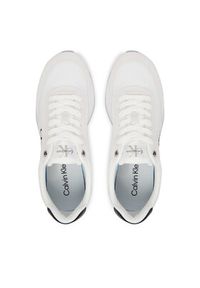 Calvin Klein Sneakersy Retro Runner Ess Mix Mat Wmn YW0YW01990 Biały. Kolor: biały. Materiał: materiał #6