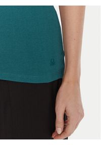 United Colors of Benetton - United Colors Of Benetton Bluzka 3GA2E16F9 Niebieski Regular Fit. Kolor: niebieski. Materiał: bawełna #4