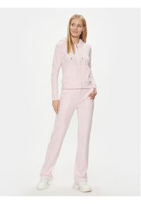 Juicy Couture Bluza Robertson JCAP176 Różowy Regular Fit. Kolor: różowy. Materiał: syntetyk #5