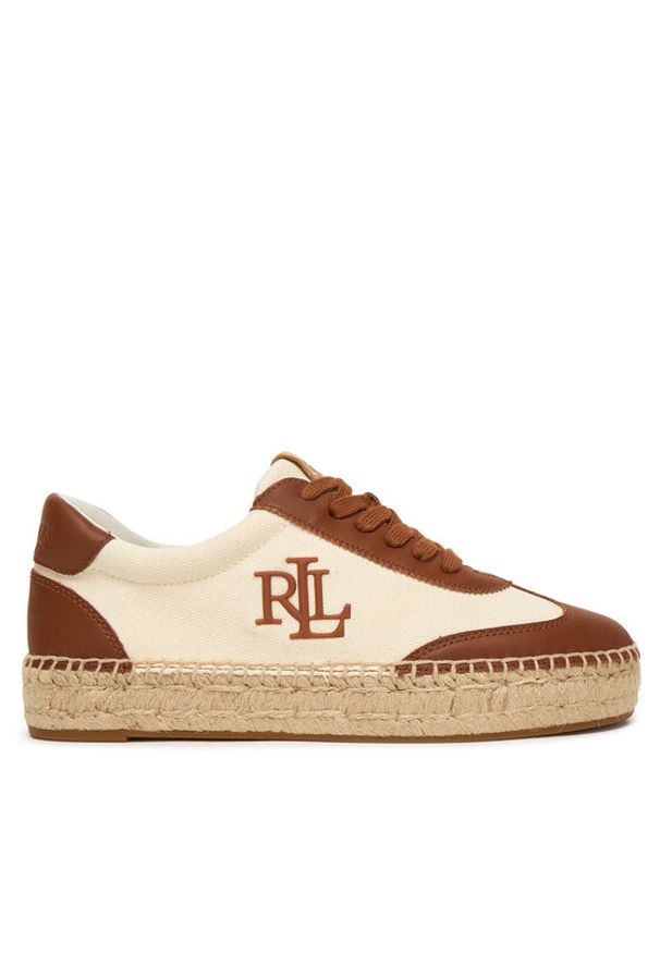 Lauren Ralph Lauren - LAUREN RALPH LAUREN Espadryle Luize 802P04428003 Biały. Kolor: biały. Materiał: skóra
