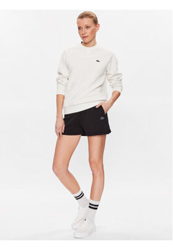 Lacoste Szorty sportowe GF5378 Czarny Regular Fit. Kolor: czarny. Materiał: bawełna