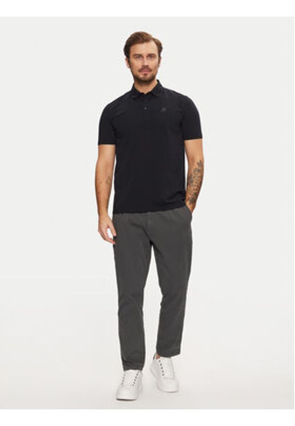 Karl Lagerfeld - KARL LAGERFELD Polo 745750 551221 Granatowy Regular Fit. Typ kołnierza: polo. Kolor: niebieski. Materiał: bawełna