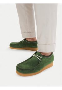 Clarks Półbuty Wallabee EVO 26186170 Zielony. Kolor: zielony. Materiał: zamsz, skóra #3