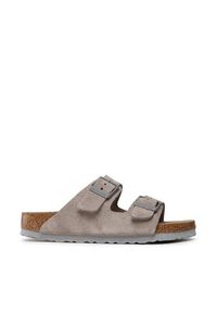Birkenstock Klapki Arizona 1020557 Szary. Kolor: szary. Materiał: zamsz, skóra #8