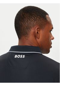 BOSS - Boss Polo Paul Pro 50506203 Granatowy Slim Fit. Typ kołnierza: polo. Kolor: niebieski. Materiał: syntetyk