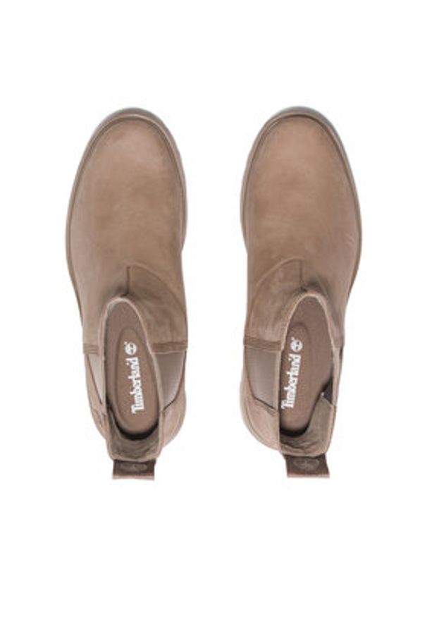 Timberland Sztyblety Carnaby Cool Basic Chlsea TB0A41CW9291 Beżowy. Kolor: beżowy. Materiał: nubuk, skóra